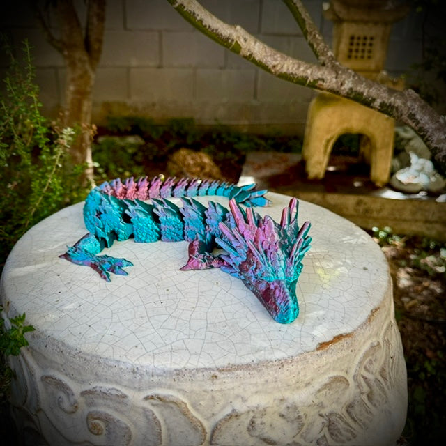3D Printed Long Stone Dragon - Alexandria Houton Savage – Feehan & Co.
