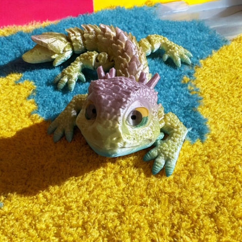 3D Printed Baby Stone Dragon - Blythe Amiras