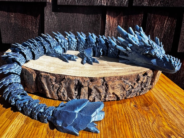 3D Print Long Stone Dragon - Adalasia Ravasio