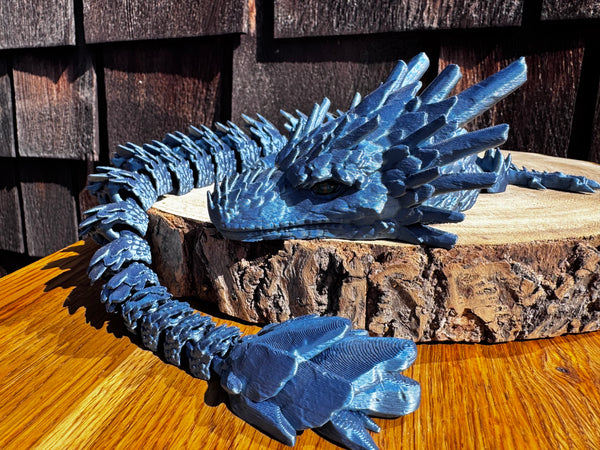 3D Print Long Stone Dragon - Adalasia Ravasio