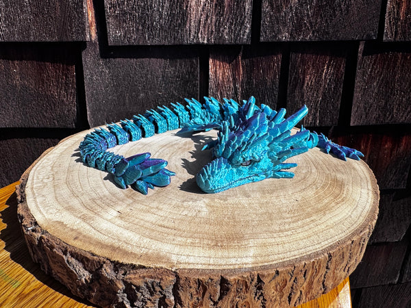 3D Print Long Stone Dragon - Raven Whitney Dubrinsky