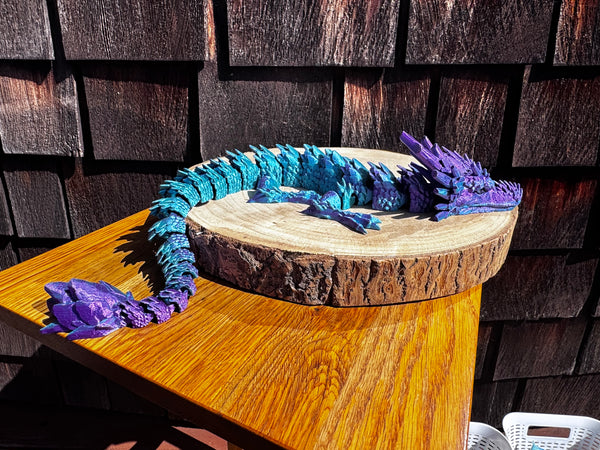 3D Print Long Stone Dragon - Raven Whitney Dubrinsky