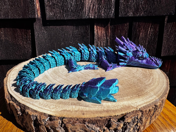 3D Print Long Stone Dragon - Raven Whitney Dubrinsky