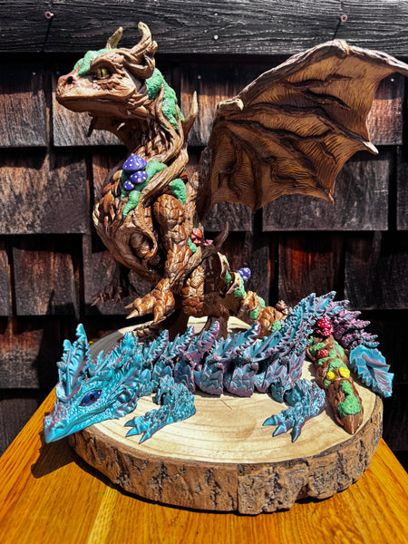 3D Print Hand Painted Tree Dragon - Benedek Kovak