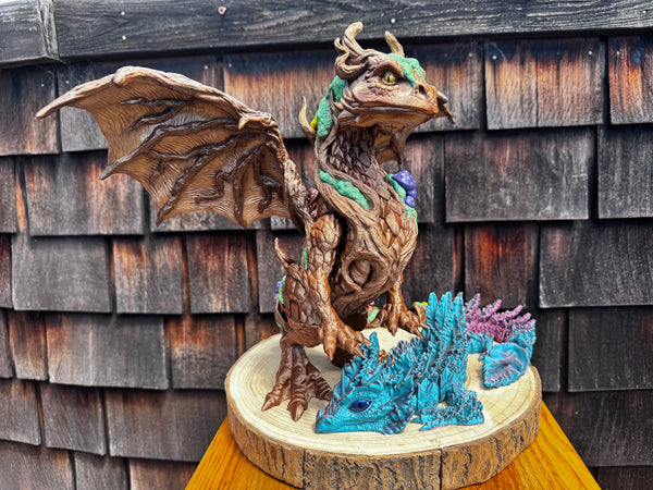 3D Print Hand Painted Tree Dragon - Benedek Kovak