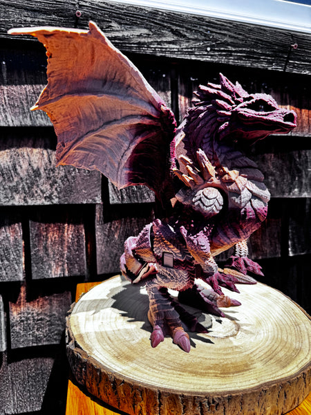 3D Print Stone Dragon - Ferro Arany