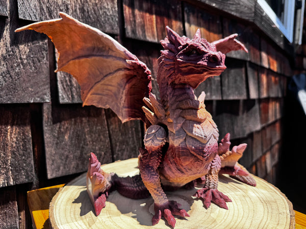 3D Print Stone Dragon - Ferro Arany