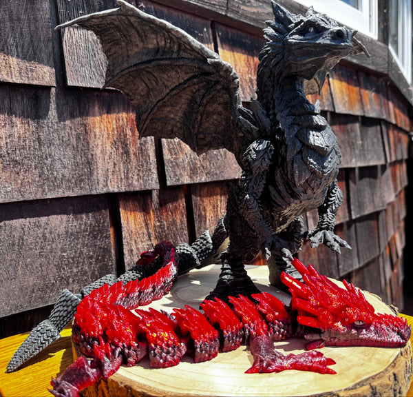 3D Print Long Stone Dragon - Blaze McGuire Volkov