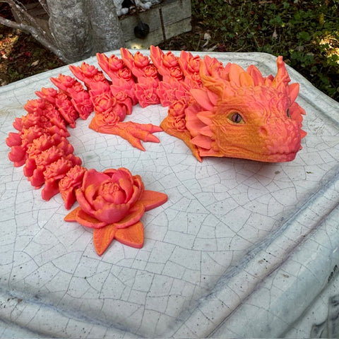 3D Printed Peony Dragon - Tora Kros