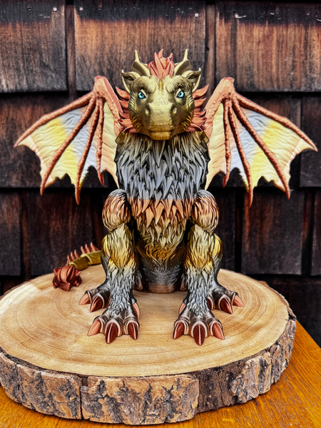 3D Printed Wolf Dragon - Vikirnoff Von Shrieder