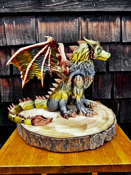 3D Printed Wolf Dragon - Vikirnoff Von Shrieder
