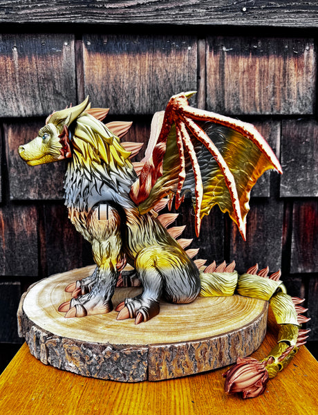 3D Printed Wolf Dragon - Vikirnoff Von Shrieder