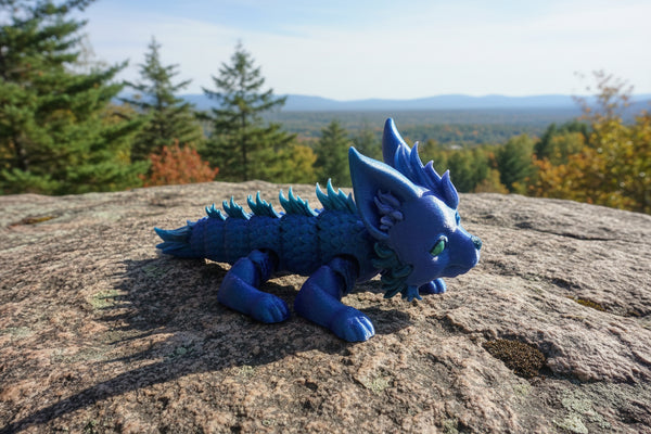 3D Printed Baby Wolf Dragon - Alexandru Dubrinsky