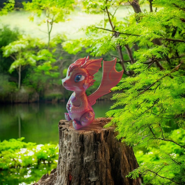 3D Printed Sea Haven Dragon - Lissa (Fire Bound)