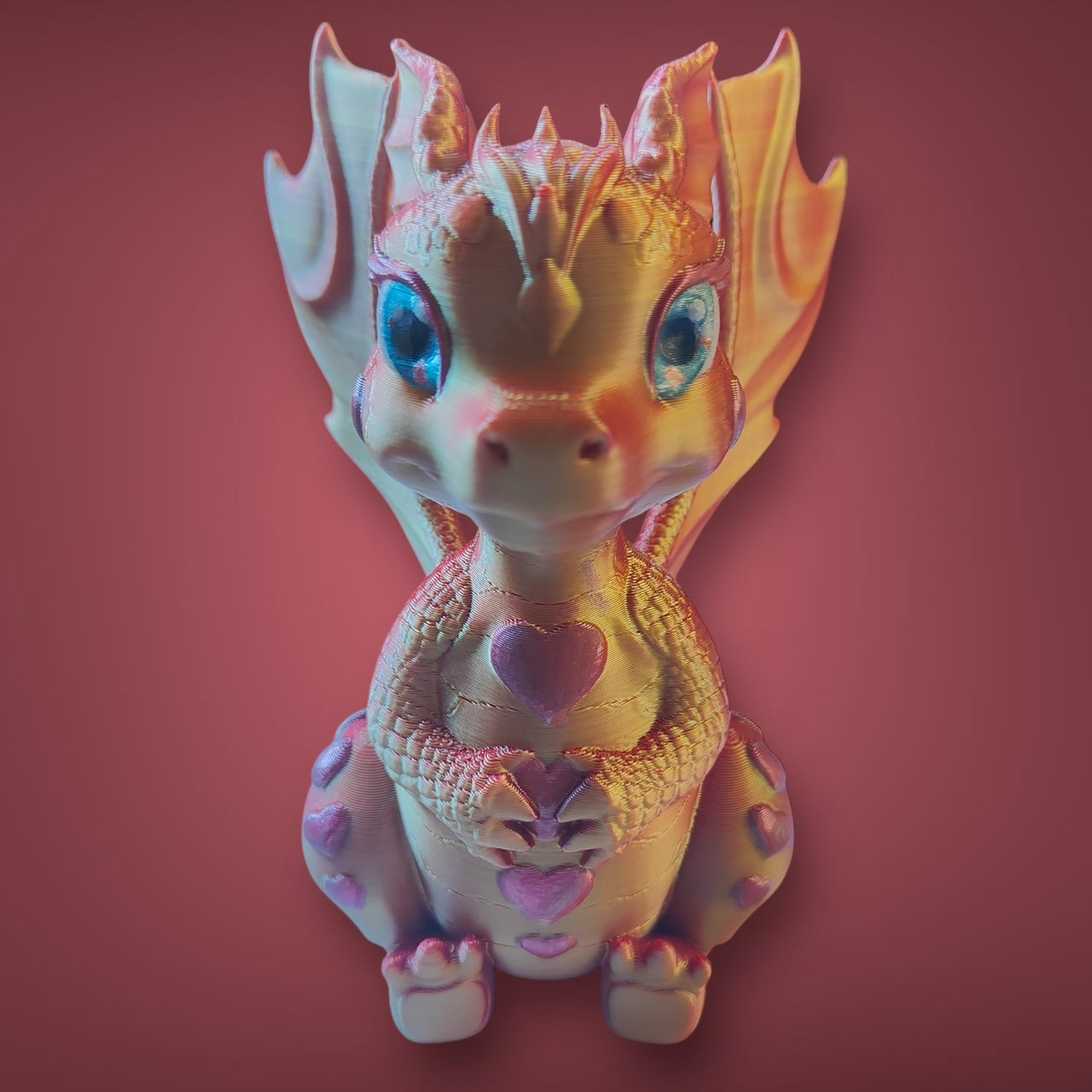 3D Printed Sea Haven Dragon - Lissa (Fire Bound)