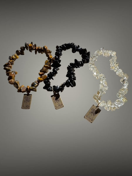Dark Tarot Goddess Gold Charm