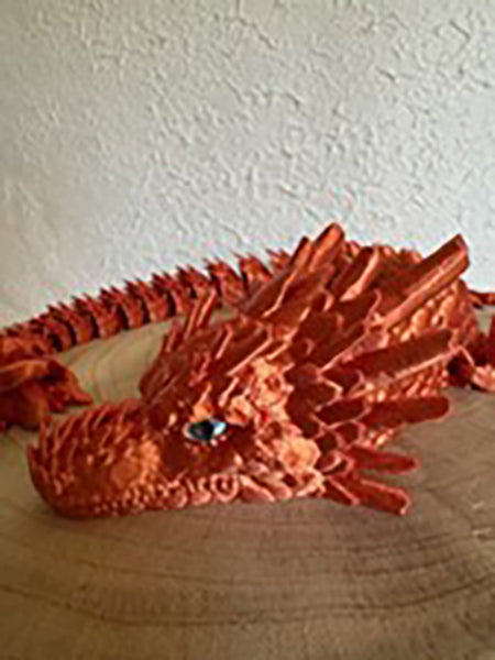 3D Print Long Stone Dragon - Amelia Asenguard