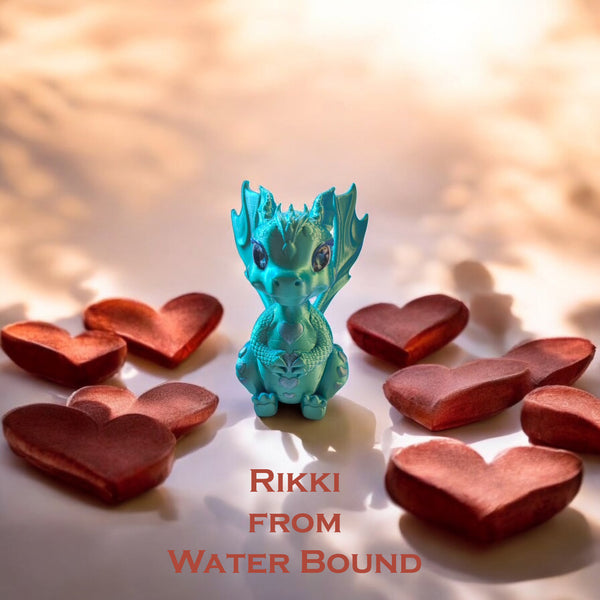 3D Printed Sea Haven Dragon- Rikki (Water Bound)