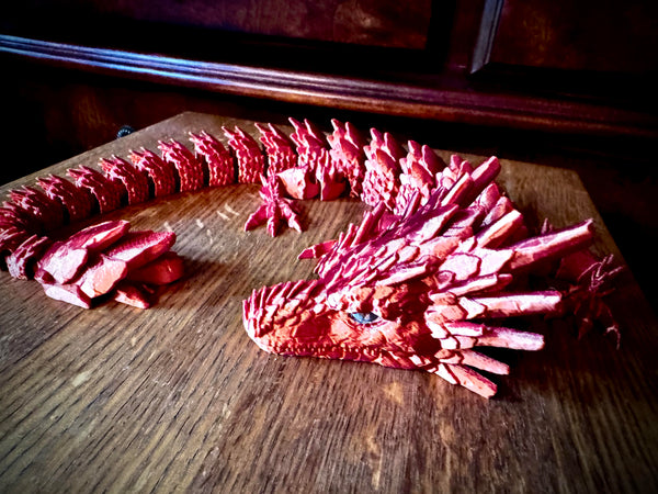 3D Print Long Stone Dragon - Charlotte Vintage