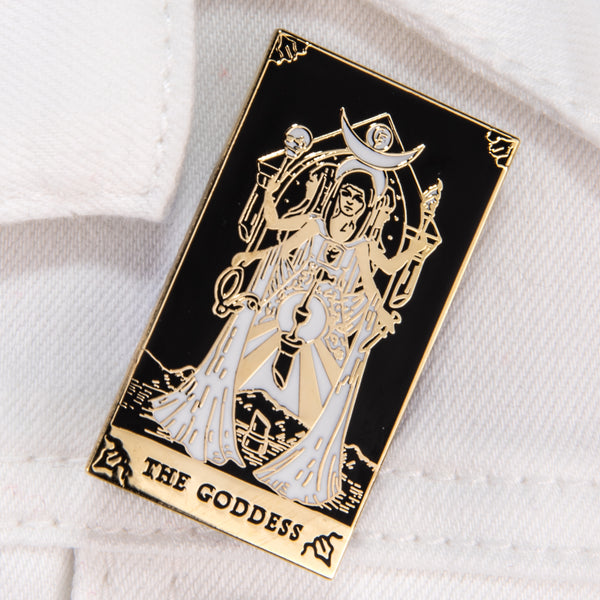 Dark Tarot Goddess Pin