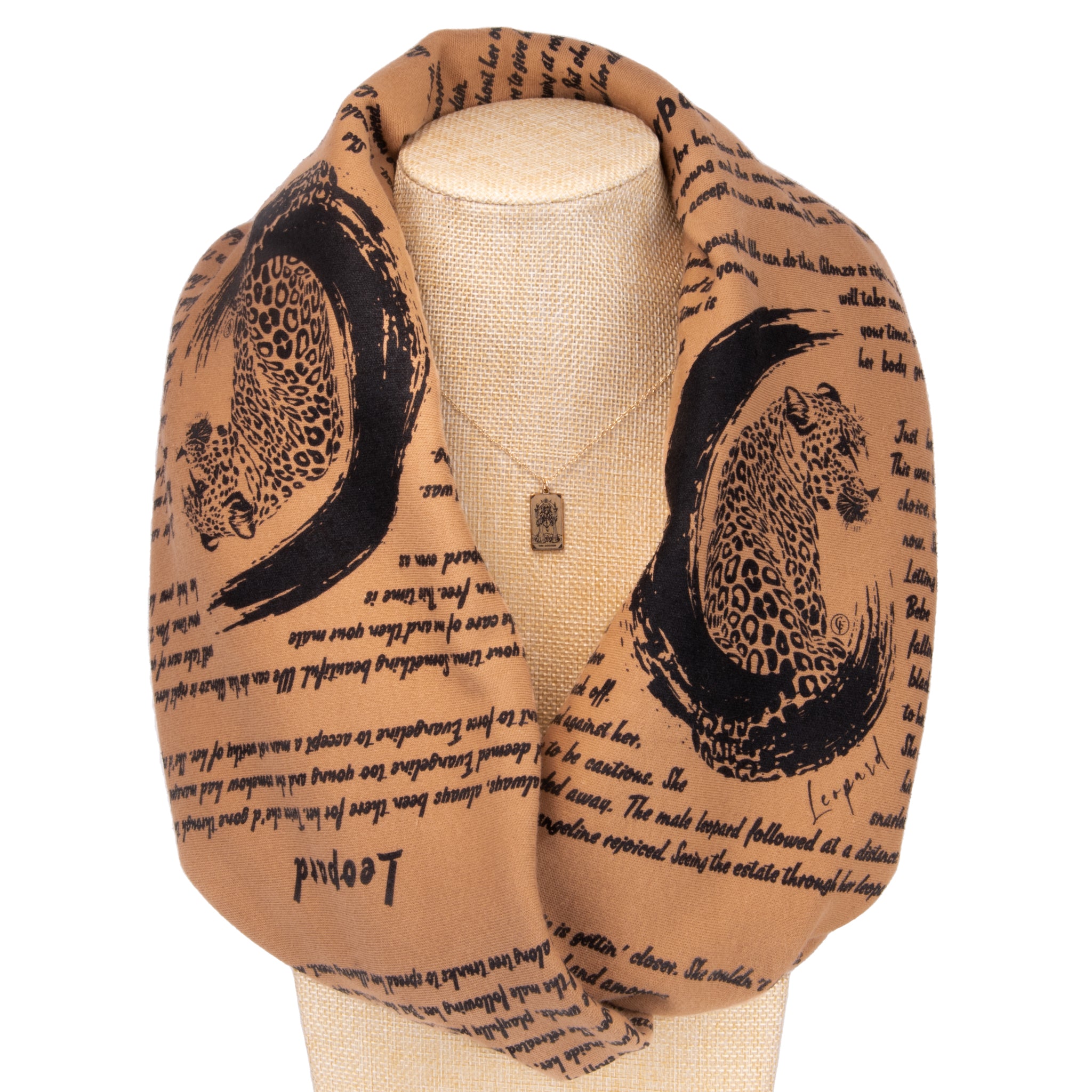 Leopard Series Infinity Book Scarf